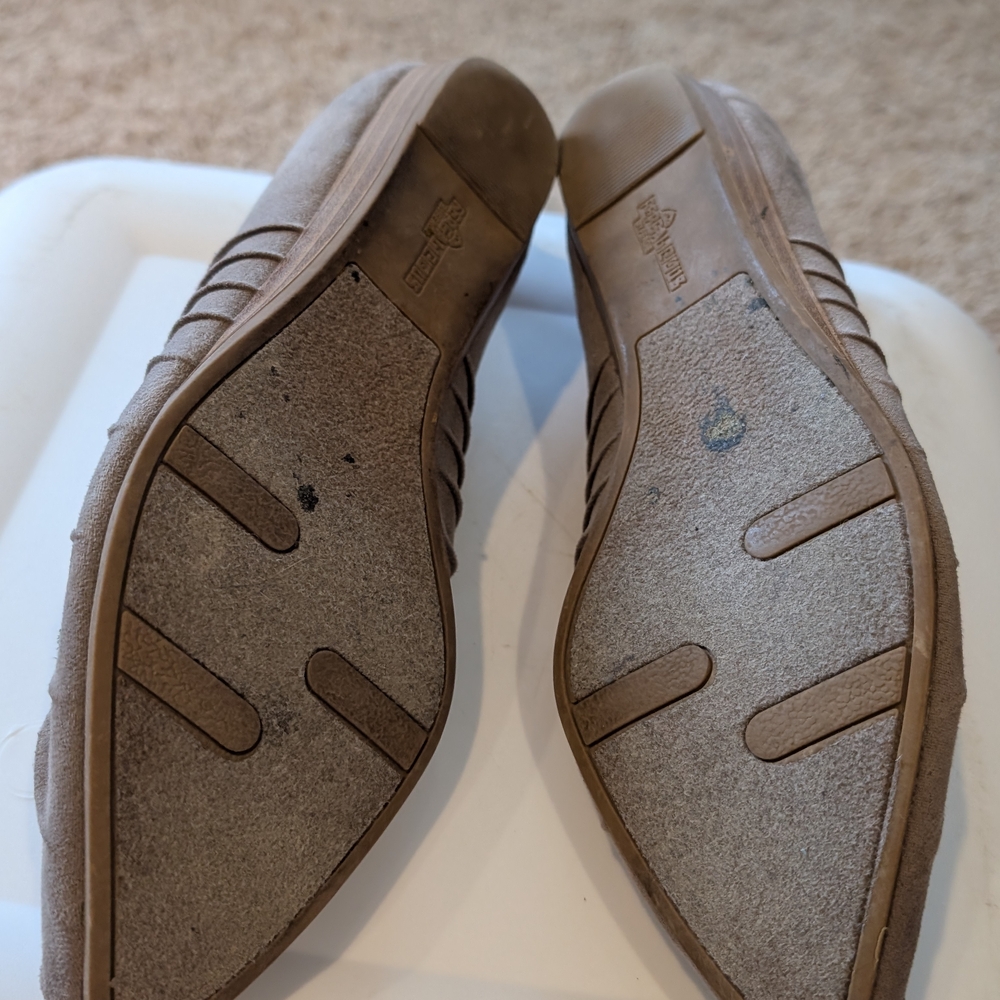 Fergalicious Taupe Pleated Flats - Picture 4 of 8